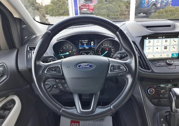 Ford Kuga cena 99900 przebieg: 86946, rok produkcji 2018 z Poznań małe 466